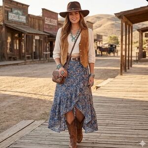 Sonoma Women's Sonoma Goods For Life® Wrap Ruffle Maxi Skirt size medium